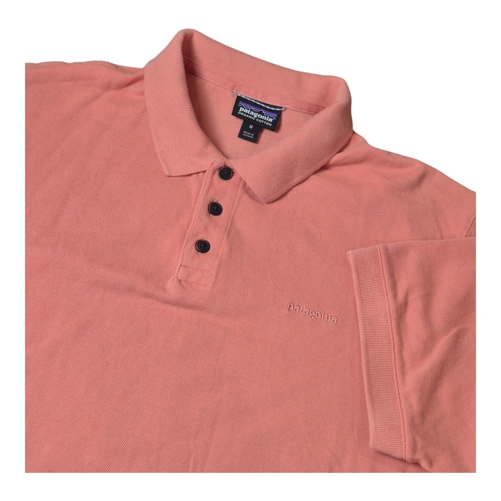 Patagonia Organic Cotton Short Sleeve Polo Orange Men's M
